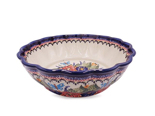 Butterfly Kisses Shallow Serving Bowl Butterfly Kisses Shallow Serving Bowl