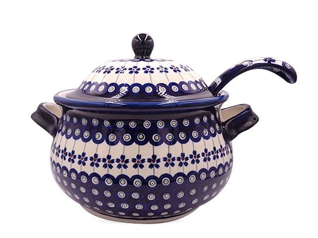 Floral Peacock Soup Tureen