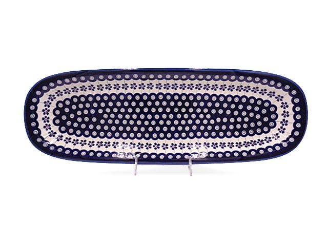 Floral Peacock Rectangular Tray - Lrg
