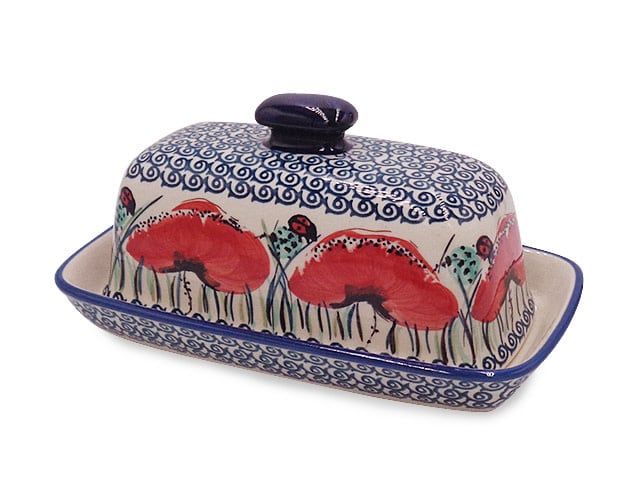 Lady Bug Butter Dish