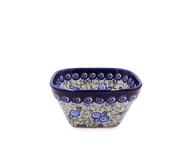 Blue Swirl Square Baker