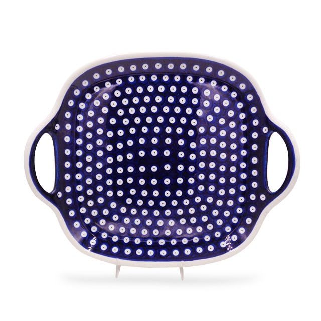 Dot-to-Dot Square Tray w/ Handles