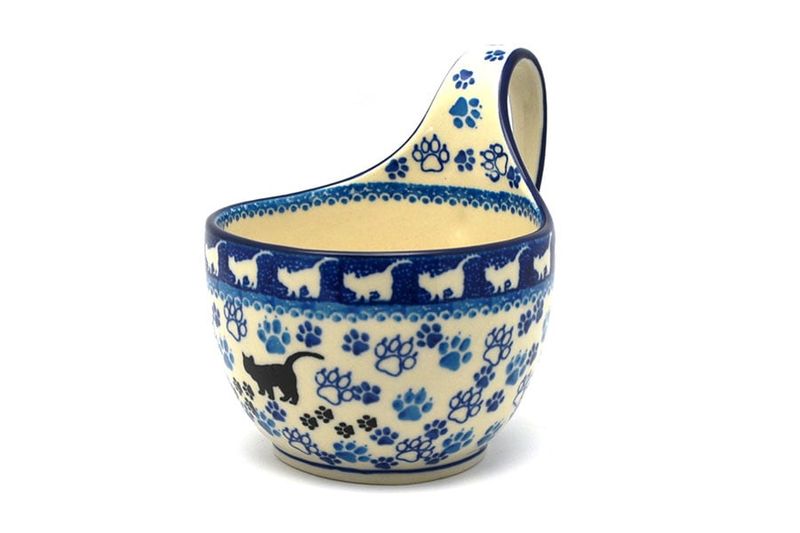 Boo Boo Kitty Loop Handle Soup Bowl Boo Boo Kitty Loop Handle Soup Bowl