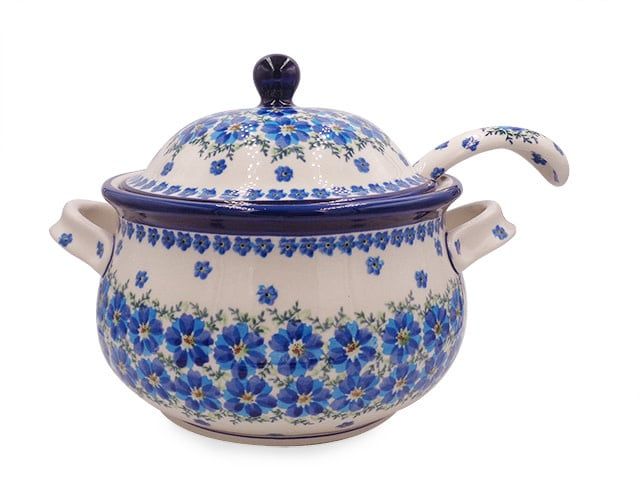 Modern Floral Soup Tureen