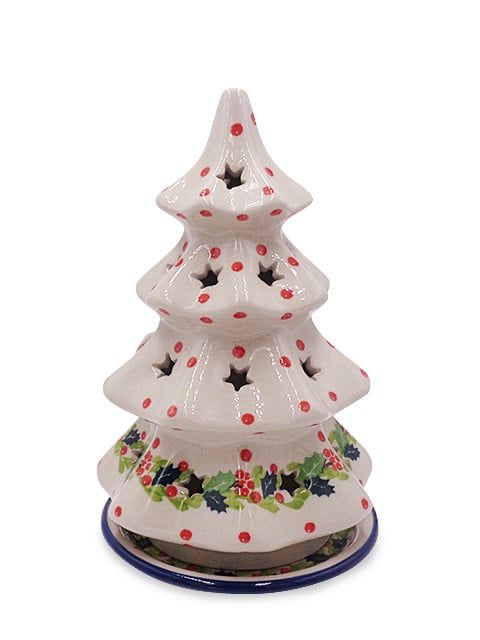Christmas Holly 8" Christmas Tree Luminary