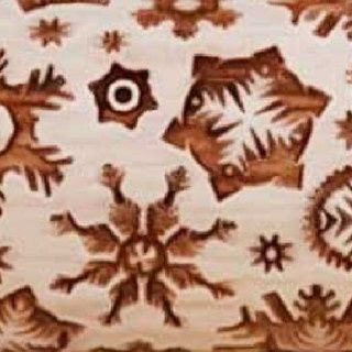 Fancy Snow Embossed Rolling Pin Fancy Snow Embossed Rolling Pin