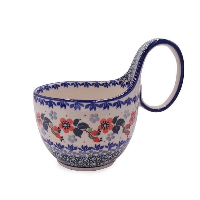 Cherry Blossoms  Loop Handle Soup Bowl