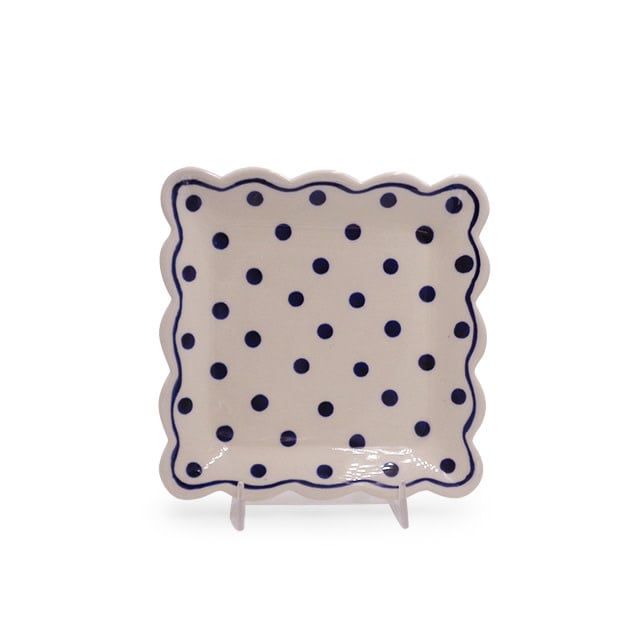 Polka Mini Ruffled Dessert Plate Polka Mini Ruffled Dessert Plate