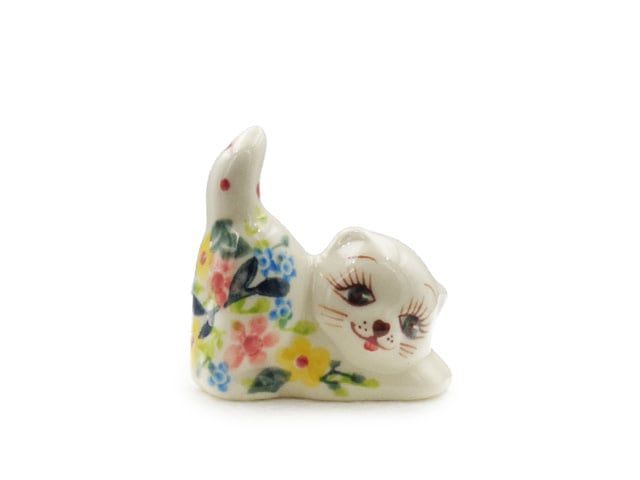 Easter Lace Kitten Ring Holder