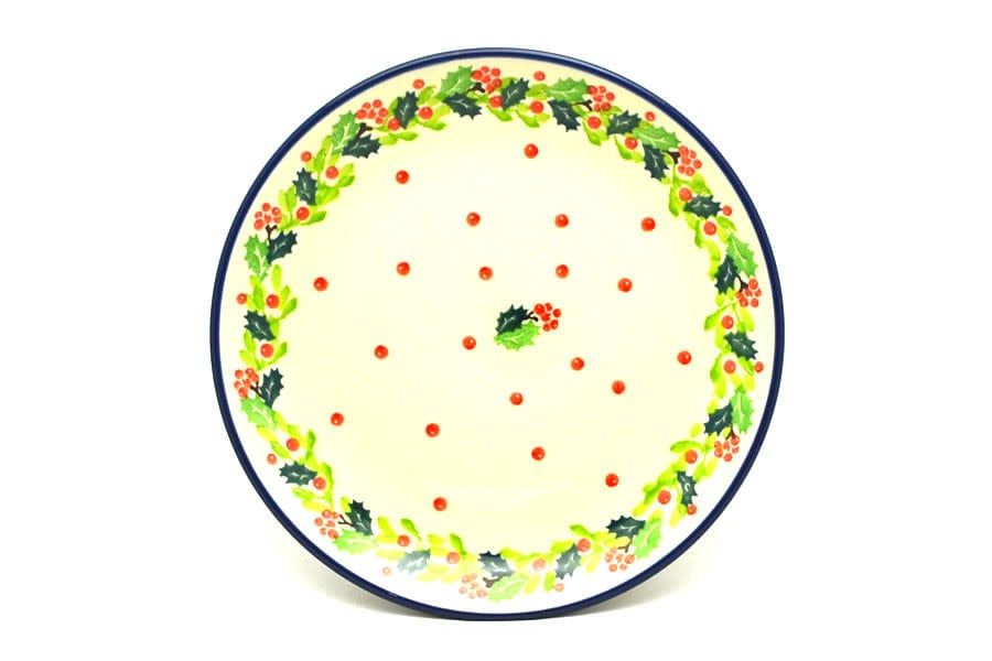Christmas Holly Dessert Plate
