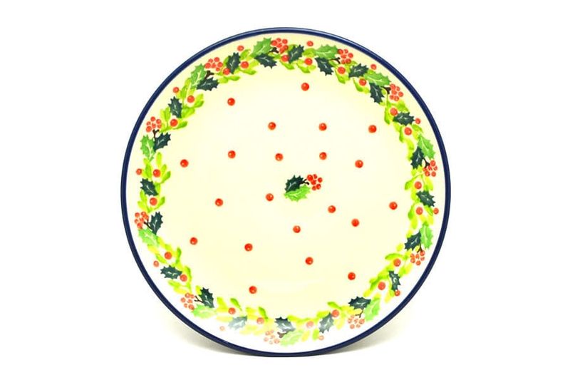 Christmas Holly Dessert Plate