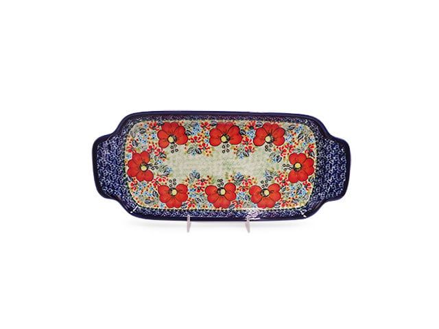Poppy Charm Rectangular Tray - Sm