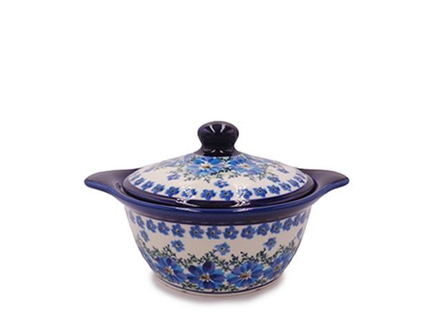 Modern Floral Covered Soup Cup Modern Floral Covered Soup Cup