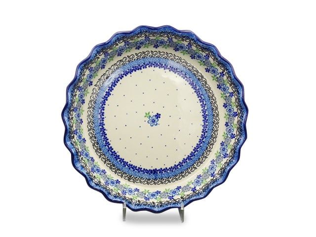 Flower Works Fluted Pie Plate
