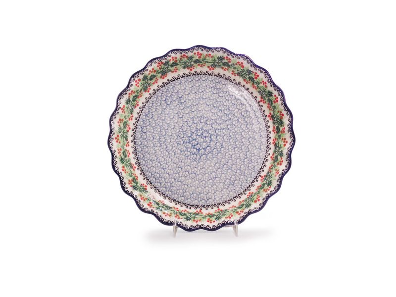 Holly Berry Fluted Pie Plate Holly Berry Fluted Pie Plate