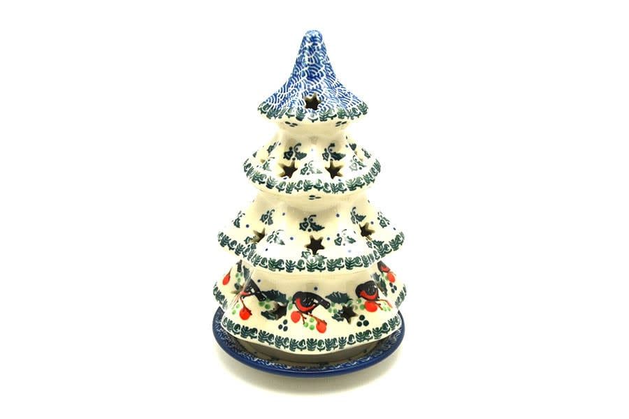 Red Robin Christmas Tree Luminary - 8"