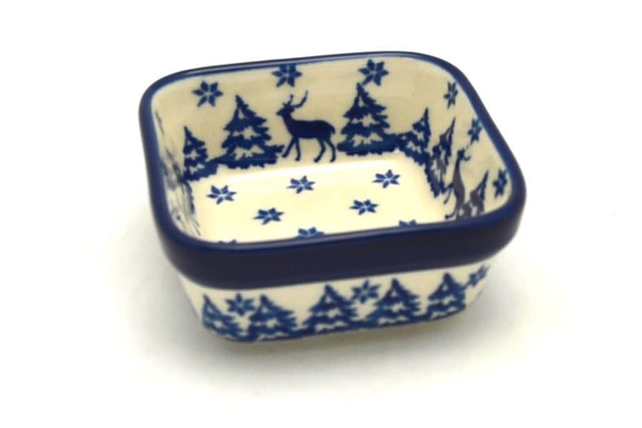 Snowy Pines Square Ramekin