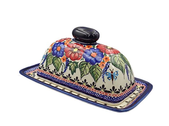Butterfly Kisses Butter Dish