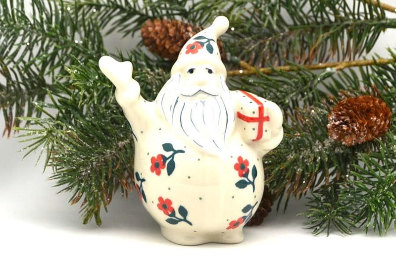 Dainty Daisies Santa Figurine