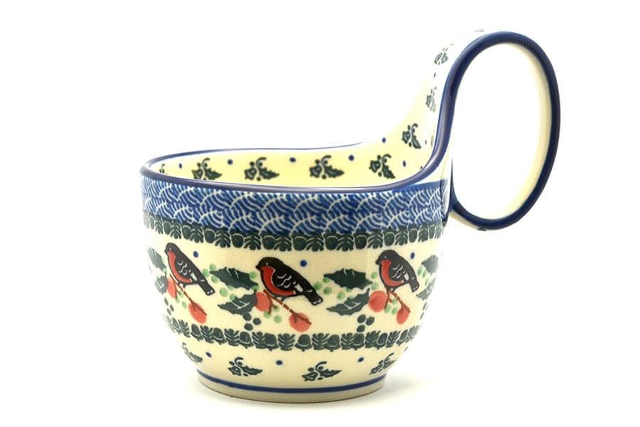 Red Robin Loop Handle Soup Bowl