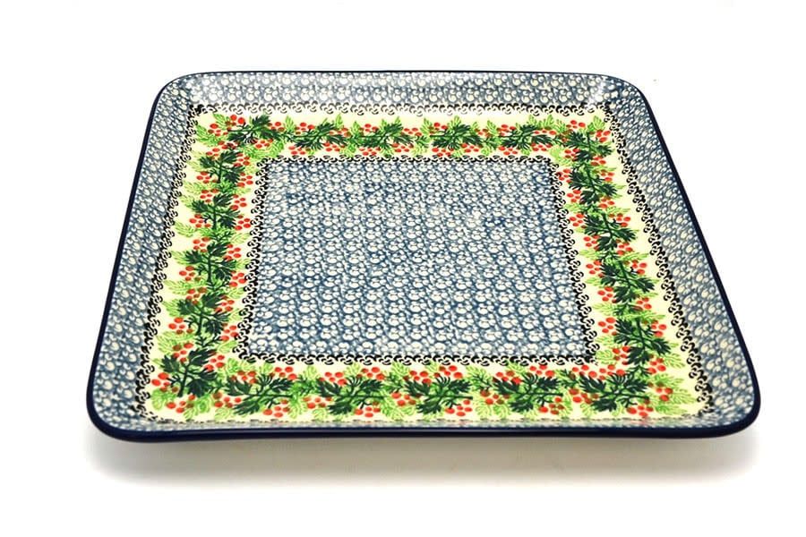 Holly Berry Square Dinner Plate