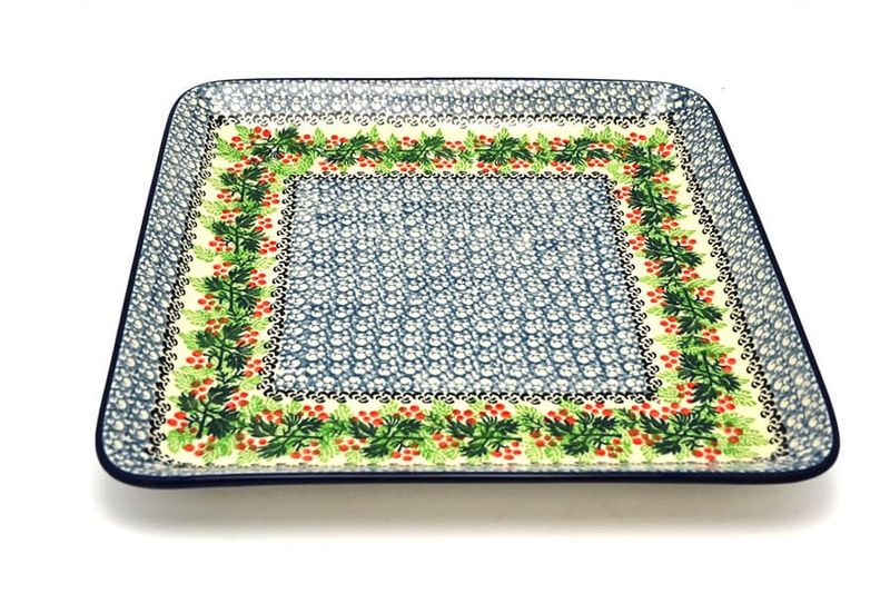 Holly Berry Square Dinner Plate