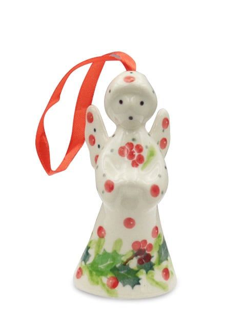 Christmas Holly Angel Ornament