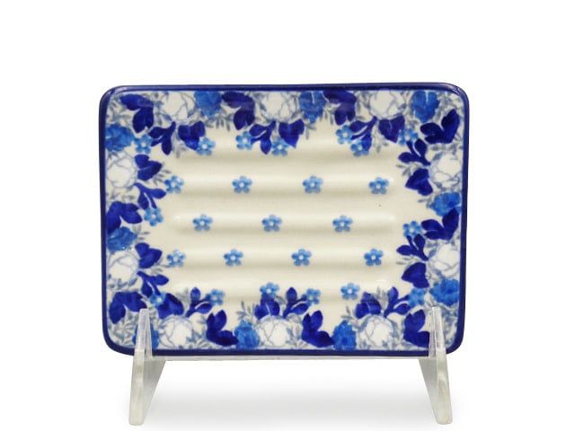 Snow Poppy Soap Dish - Rectangular Snow Poppy Soap Dish - Rectangular