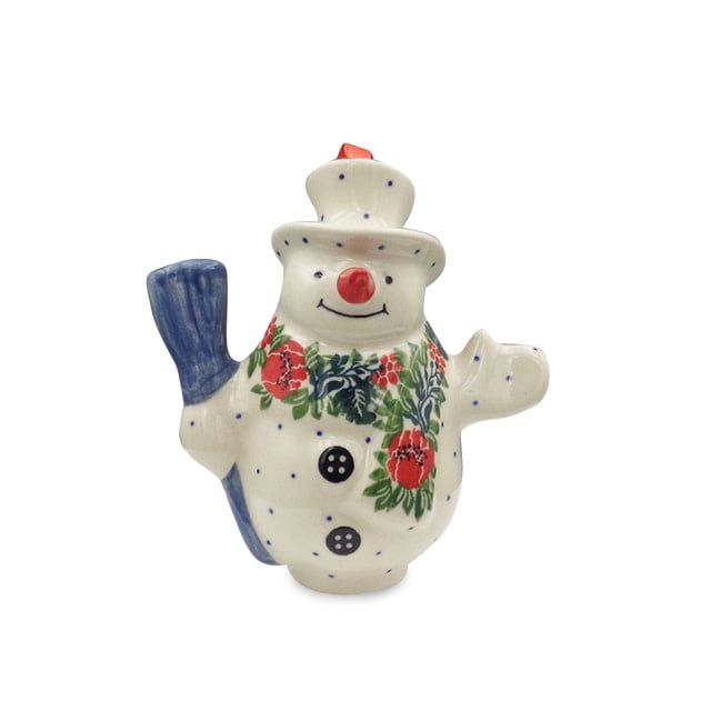 Garden Party Snowman Ornament - Sm Garden Party Snowman Ornament - Sm