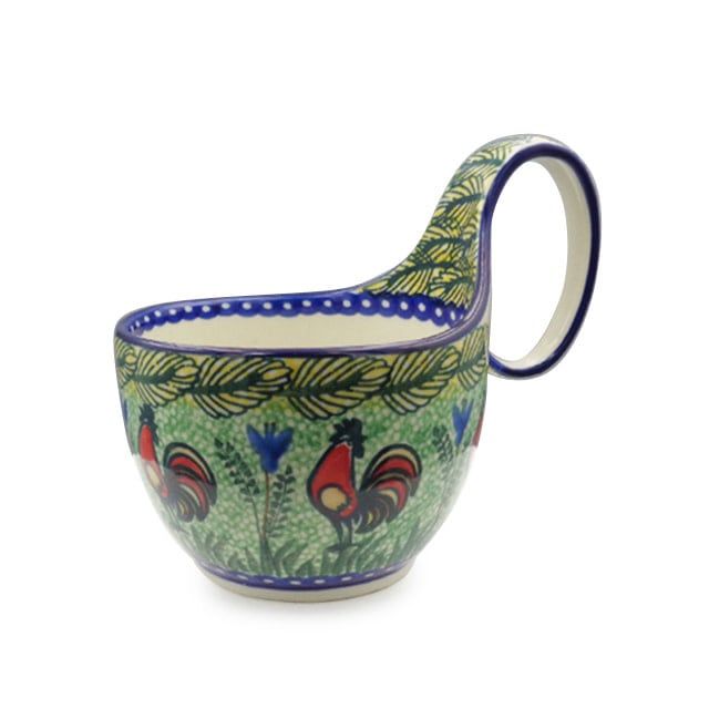 Strutting Along Loop Handle Soup Bowl