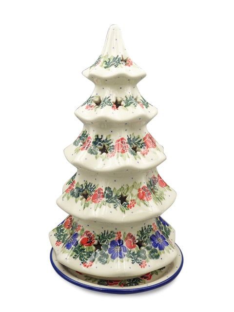 Garden Party Christmas Tree Luminary - 9 ¾”