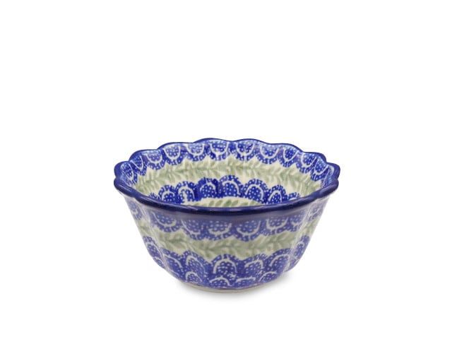 Crimson Bells Fluted Bowl