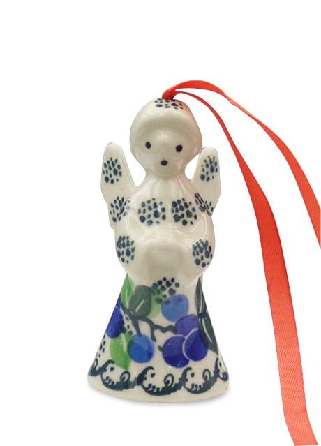 Blue Berries Angel Ornament