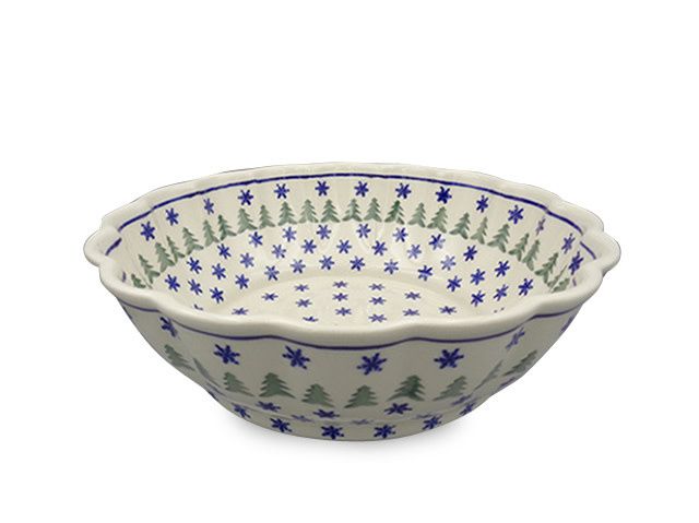 Christmas Night Shallow Serving Bowl