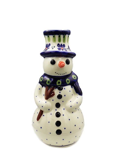 Dew Drops Snowman Candlestick