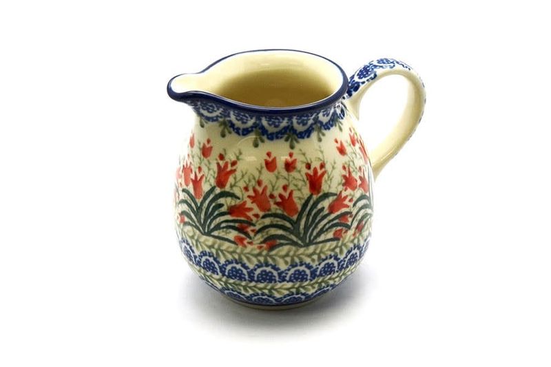 Crimson Bells Cream Pitcher