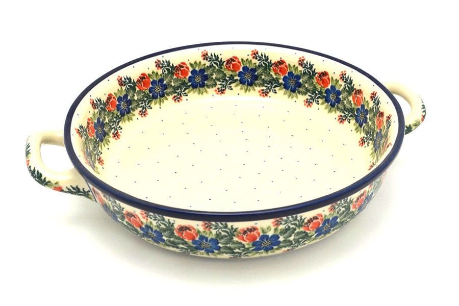 Garden Party Rnd Baker w/ Handles 10 Garden Party Rnd Baker w/ Handles 10"