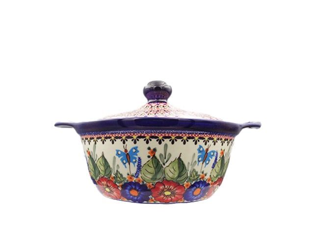 Butterfly Kisses Covered Pot