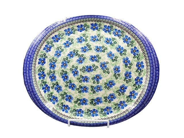 Morning Glory Oval Tray - Lrg
