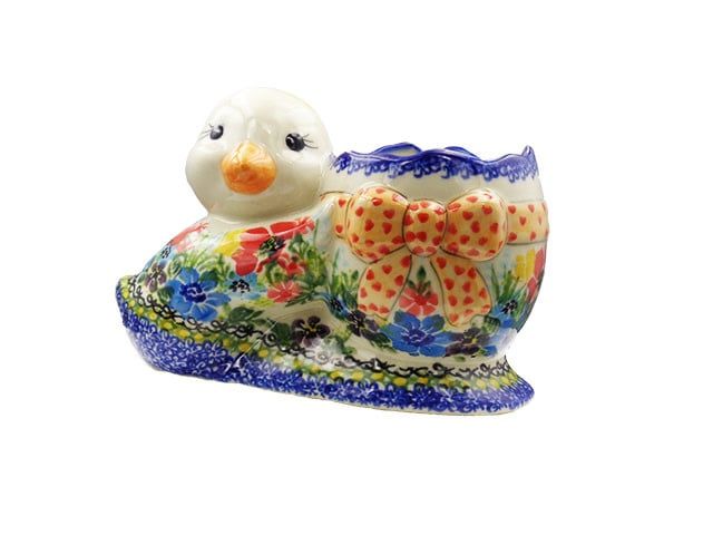 Floral Chick with Egg