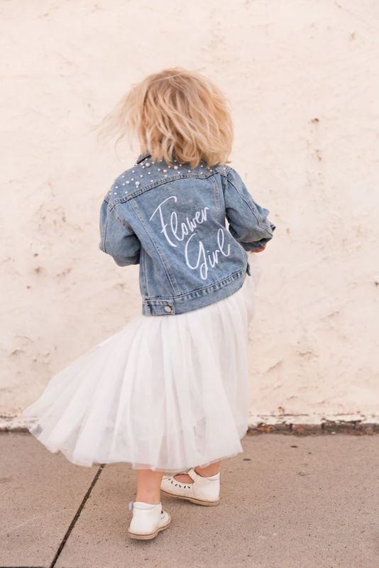 Childrens Pearl Studded Jacket