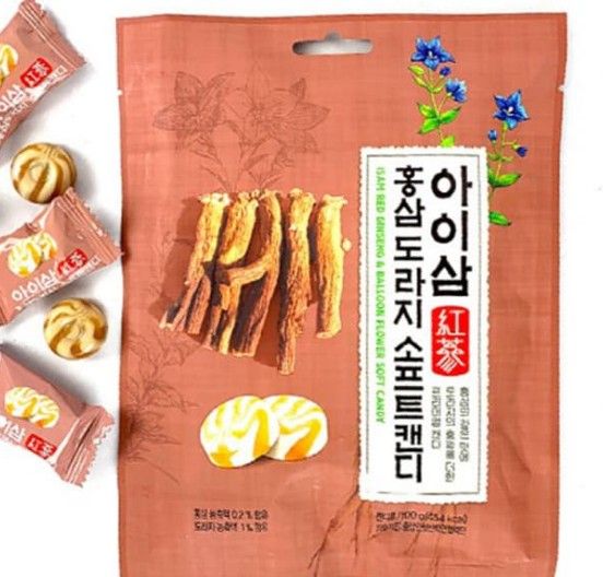 红参桔梗软糖 ISAM 100g Red Ginseng &amp; Balloon Flower Soft Candy