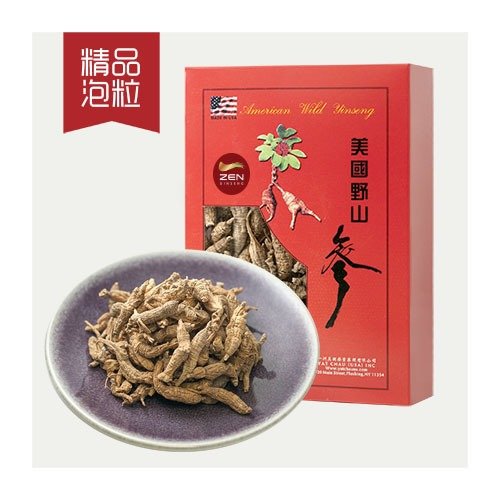 小圓泡粒 (原尾) 美国 野山参 (4安士礼盒, 約80粒)