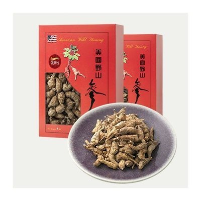 中圆泡粒 (原尾) 美国 野山参 半磅 (4安士礼盒 x 2盒, 約160粒)