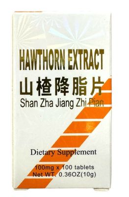 山楂降脂片 100片 Hawthorn Extract