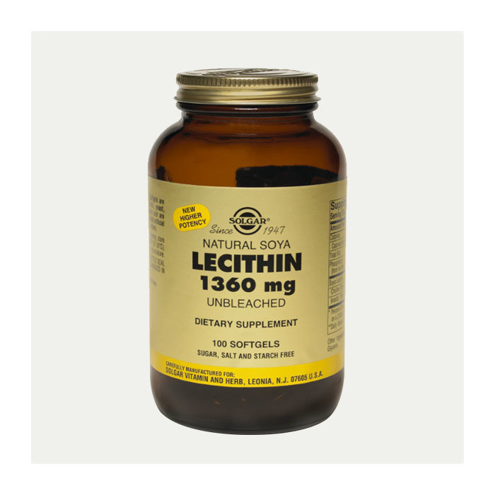 卵磷脂软胶囊1360毫克 100粒/瓶  Lecithin 1360 mg