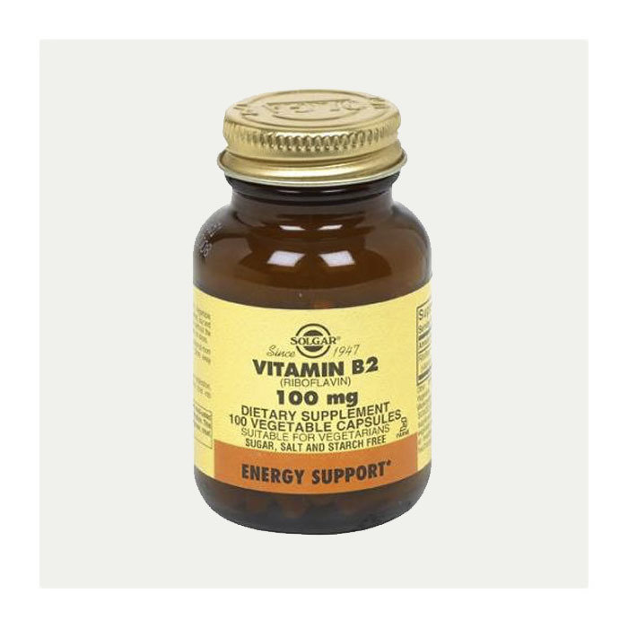 维他命B2(核黄素) 100粒/瓶 Solgar Vitamin B2 100 mg