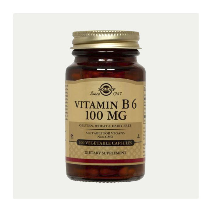 维他命B6片 100mg 100粒/瓶 solgar Vitamin B6 100 MG