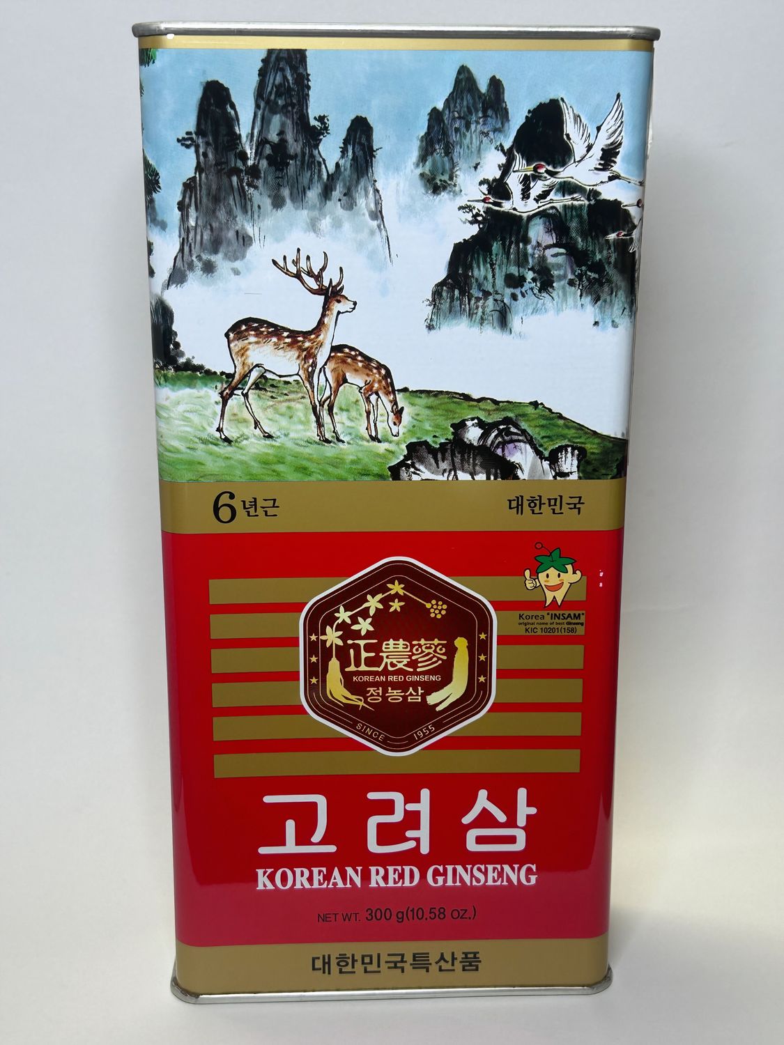 CheongKwanJang (KGC) Korean Red Ginseng Root  6-Year, 300g, Medium Grade