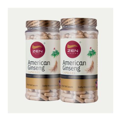 American Ginseng Capsule 300 Pills/Bottle x2Bottles Buy1 Get1 Deals